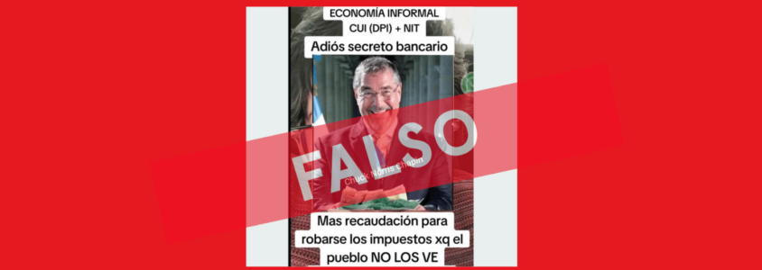 banner web unificacion de NIT y CUI no eliminaran secreto bancario