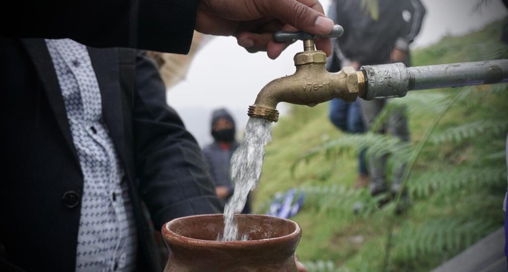 sistema de agua en Totonicapan, foto Alberto Chaclan AGN