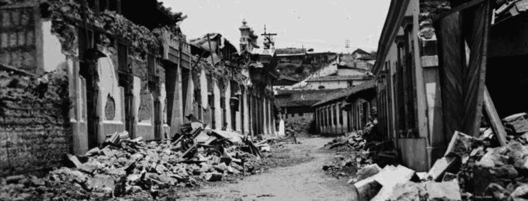 terremoto de 1902 en Quetzaltenango, foto CIRMA