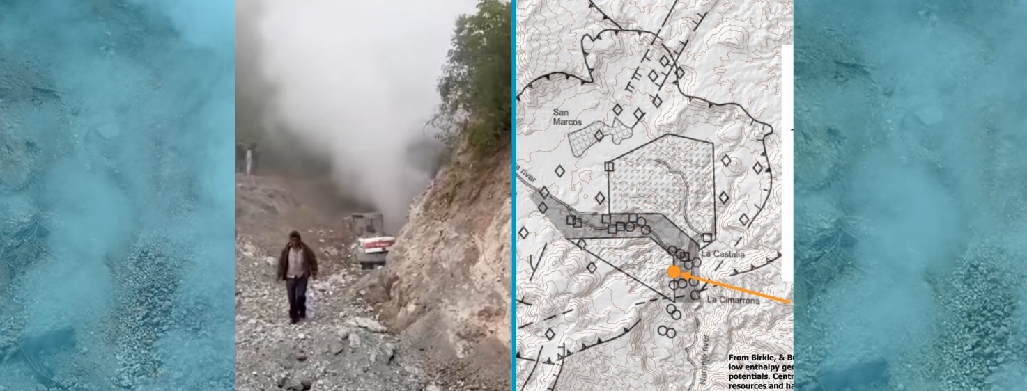 Banner web zona geotermica perforada en San Marcos no es una vena volcánica