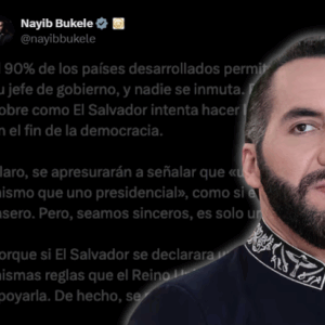 banner web reeleccion indefinida en los países desarrollados según Bukele