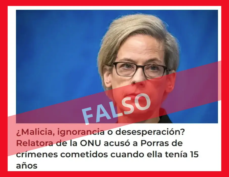 Desinformación contra Margaret Satterthwaite, relatora especial de Naciones Unidas sobre la independencia de jueces y magistrados.