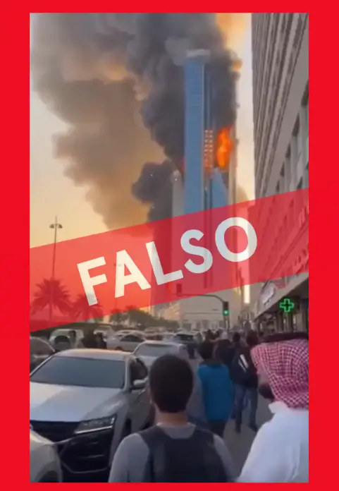desinformacion sobre ataque iraní a edificio de baréin