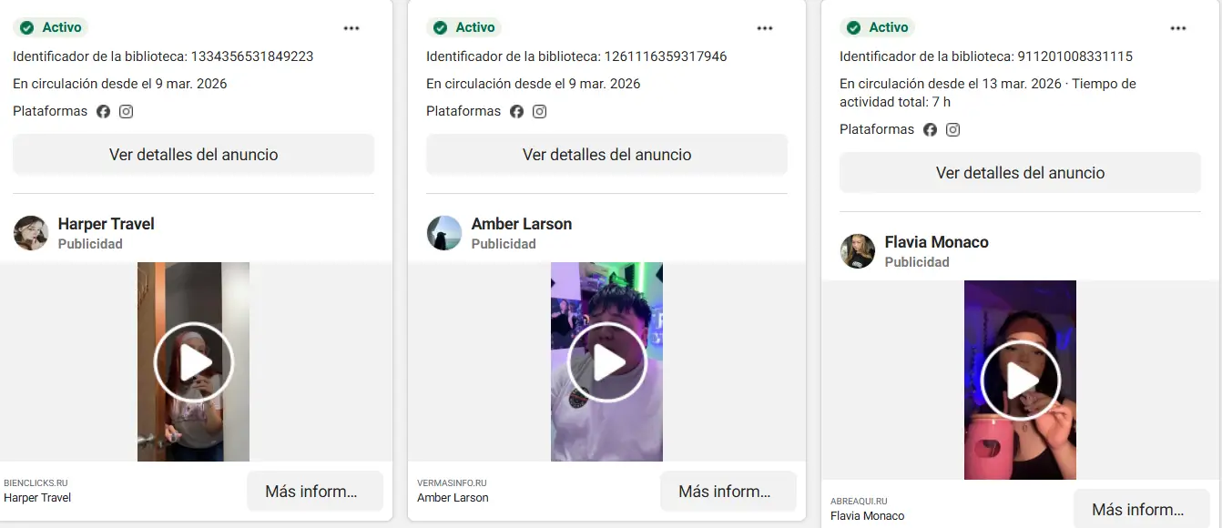 promocion de videos para falsas inversiones con Guateclic