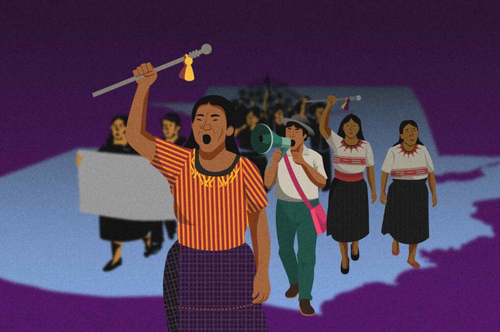 Pueblos indígenas protestan en Guatemala