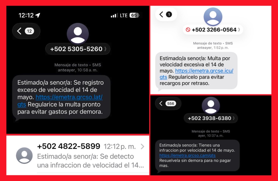 mensajes de estafa multas de emetra whatsapp