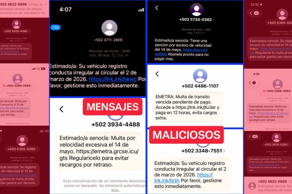 mensajes de estafa multas de emetra whatsapp