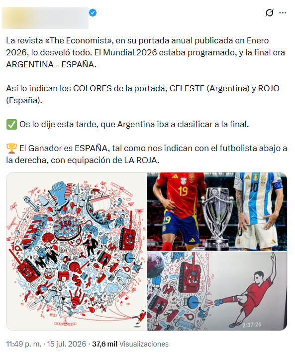 teorias conspirativas final copa del mundo Argentina vs España 11