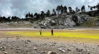 Laguna de Ordóñez seca a principios de agosto FOTO Pauline Décamps