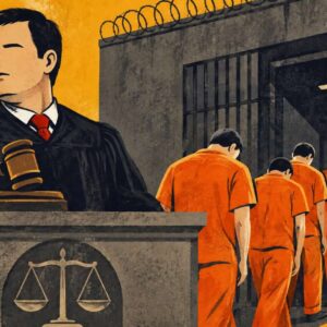 Megacárceles El Salvador Bukele ilustracion-CONNECTAS
