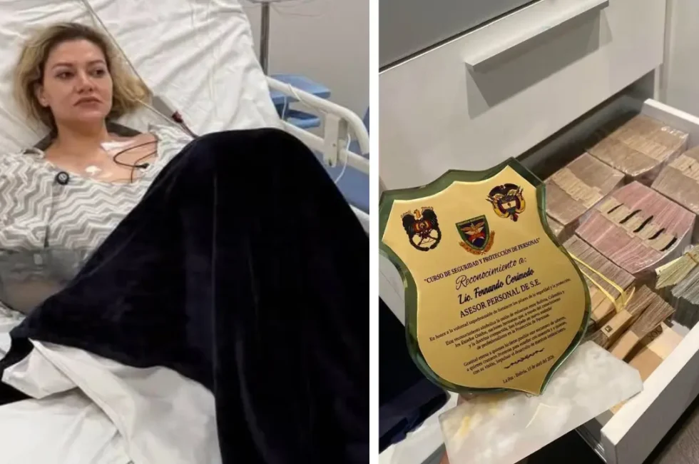 Nadia Beller fue atacada la noche del 17 de agosto y la madrugada del 18 fue detenido Fernando Cerimedo cuando pretendía salir de Bolivia. Fotos: Redes sociales