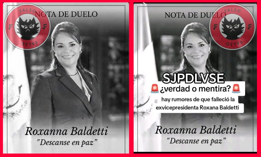 Falso Roxana Baldetti falleció en prisión marzo de 2026