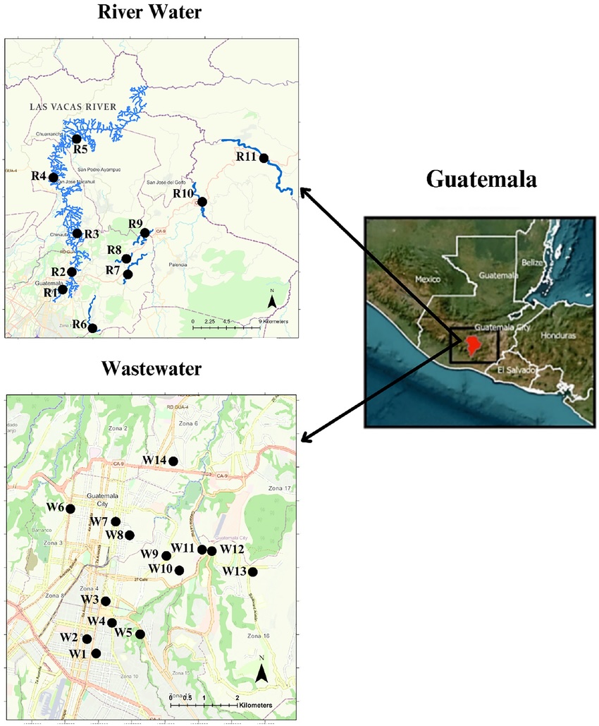 Muestreo contaminantes en el río Las Vacas de estudio universidades Taiwan