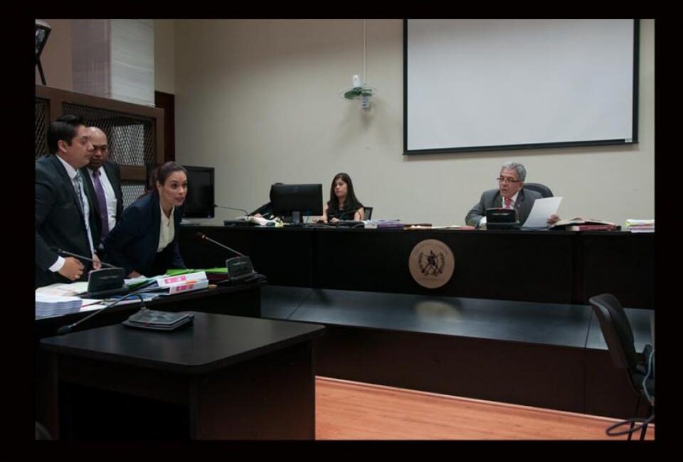 Roxana Baldetti audiencia juez Miguel Angel Gálvez FOTO Plaza Pública
