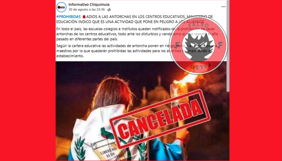 falso que se hayan prohibido las antorchas 2026