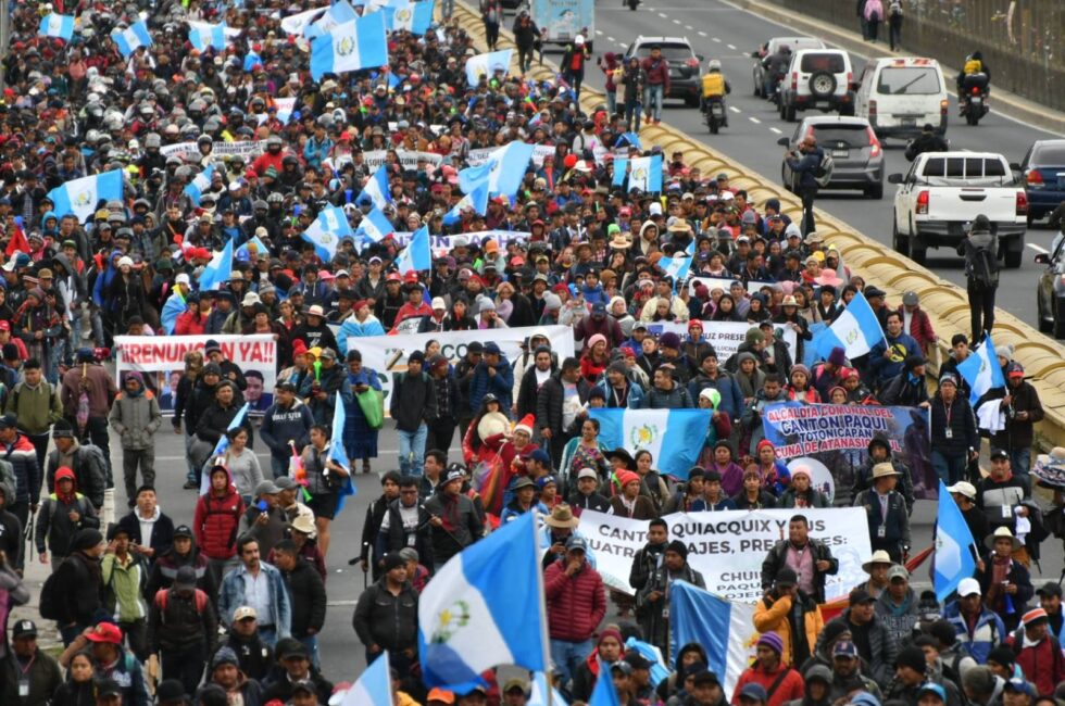 Pueblos indígenas marchan por la democracia (1)