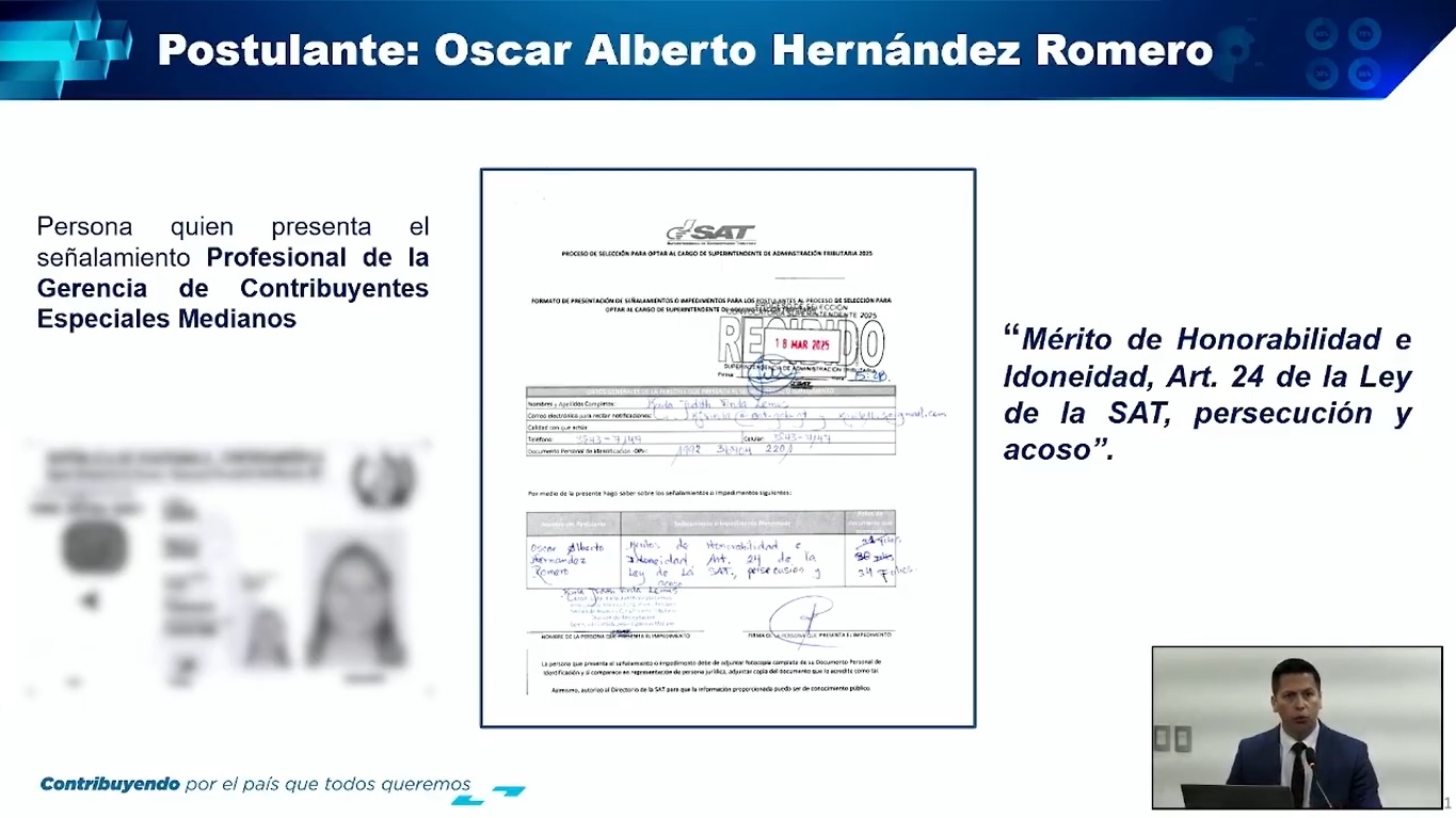 señalamiento 2025 SAT contra Oscar Alberto Hernández
